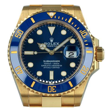 rolex submariner oro amarillo.